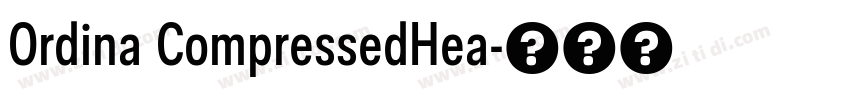 Ordina CompressedHea字体转换